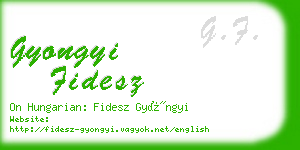 gyongyi fidesz business card